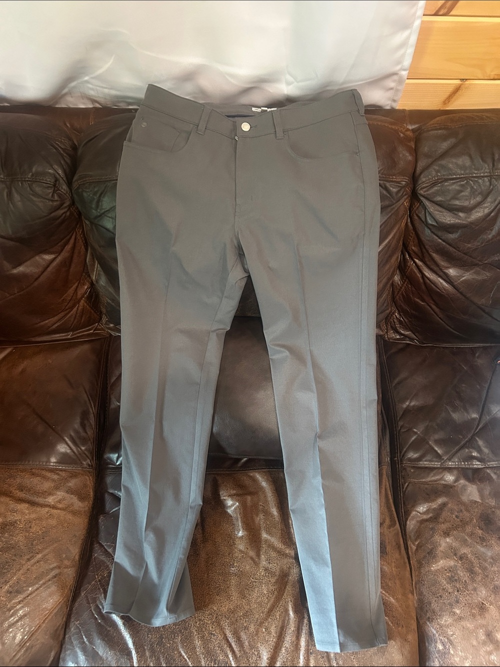 Peter Millar Men's Dress Pants in Gray
